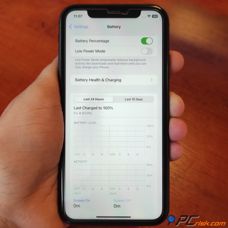 Disable Low Power Mode on iOS