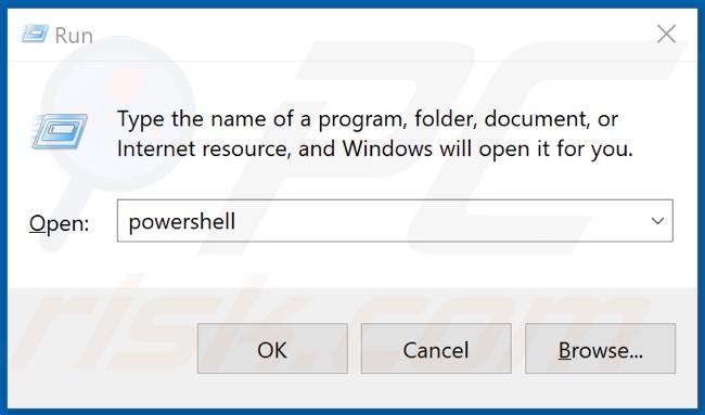 Geben Sie Powershell ein und öffnen Sie ihn im Erhebungsmodus