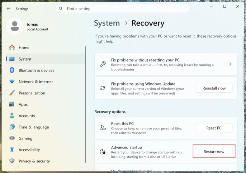 Windows 11 im abgesicherten Modus mit Netzwerktreibern starten