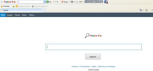 Happy Day Homepage mywebsearch Symbolleiste