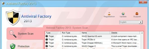 Antiviral Factory 2013 Registrierung Schritt 1