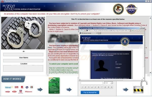 FBI Systemausfall Virus