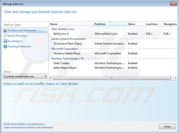 Searchgol Entfernung von Internet Explorer