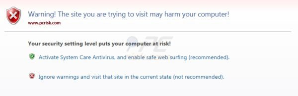 System Care Antivirus blockiert den Zugang auf legitime Webseiten