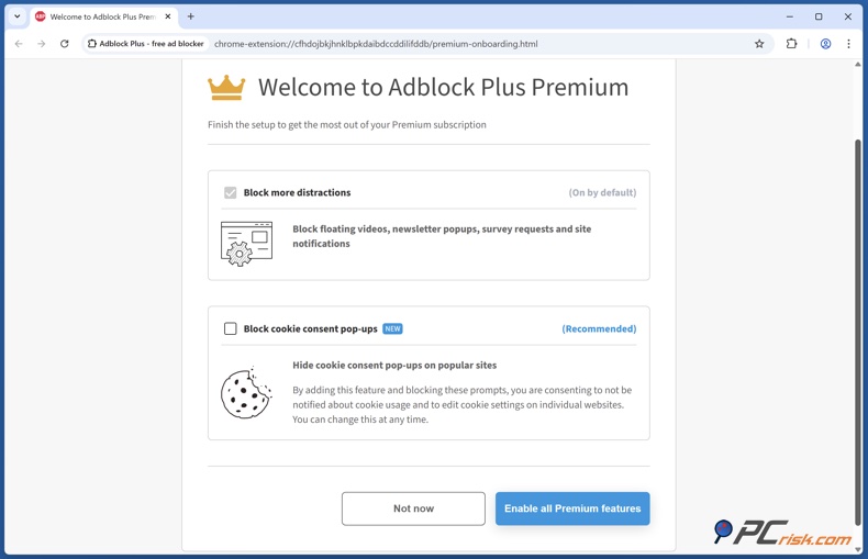 Blockieren von Cookie Einwilligungs Popups