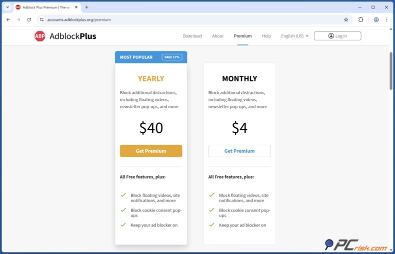 Adblock Plus Preisgestaltung