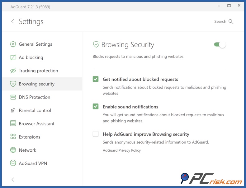 AdGuard Sicherheit beim Surfen
