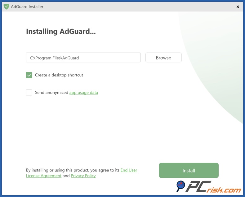 AdGuard Windows installieren