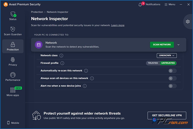 avast Netzwerk Inspektor