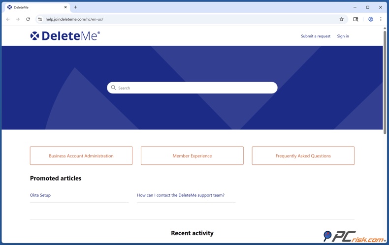DeleteMe Hilfe Center