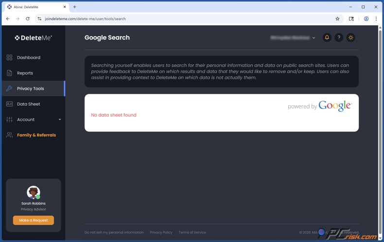 DeleteMe Suche dich selbst