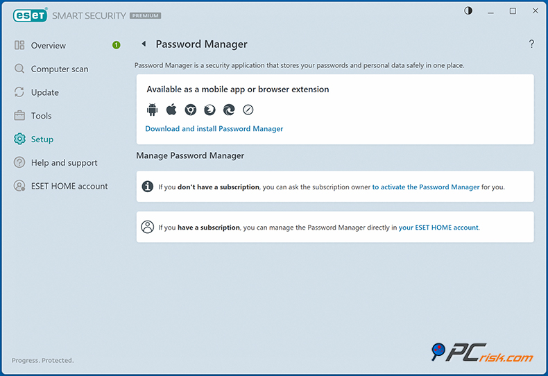 ESET Passwort Manager