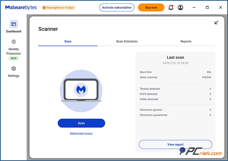 malwarebytes virus Schutz