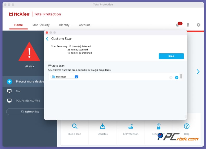 mcafee mac version Erkennungsraten