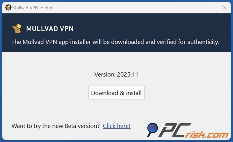 Mullivad installieren