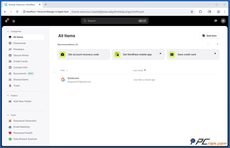 Nordpass Passwortmanager