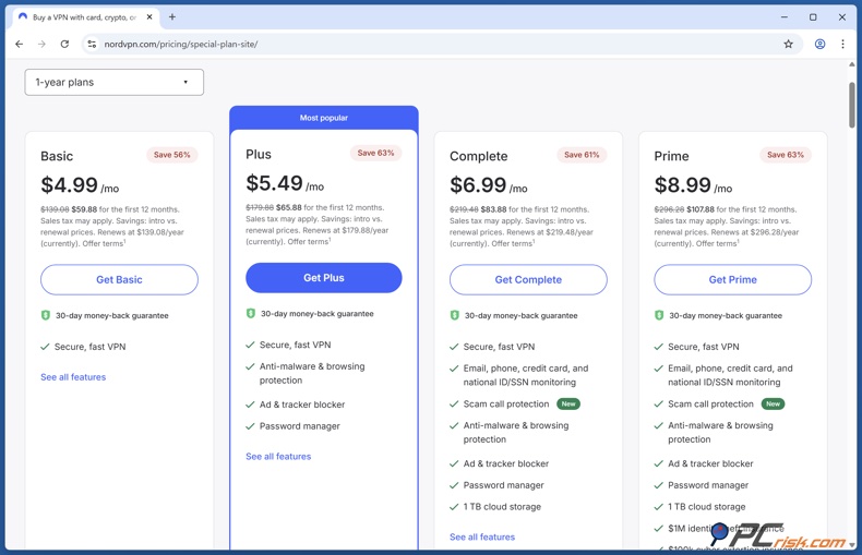 NordVPN Preisgestaltung
