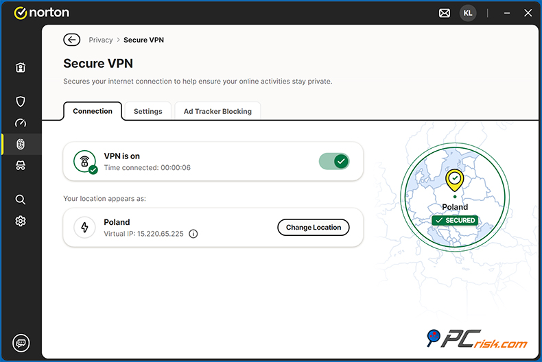 Norton 360 Deluxe Sicher VPN