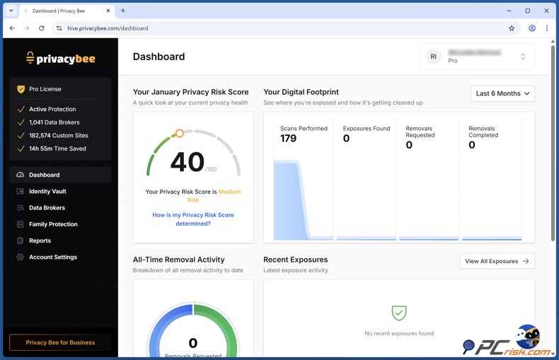 Privacy Bee Armaturenbrett