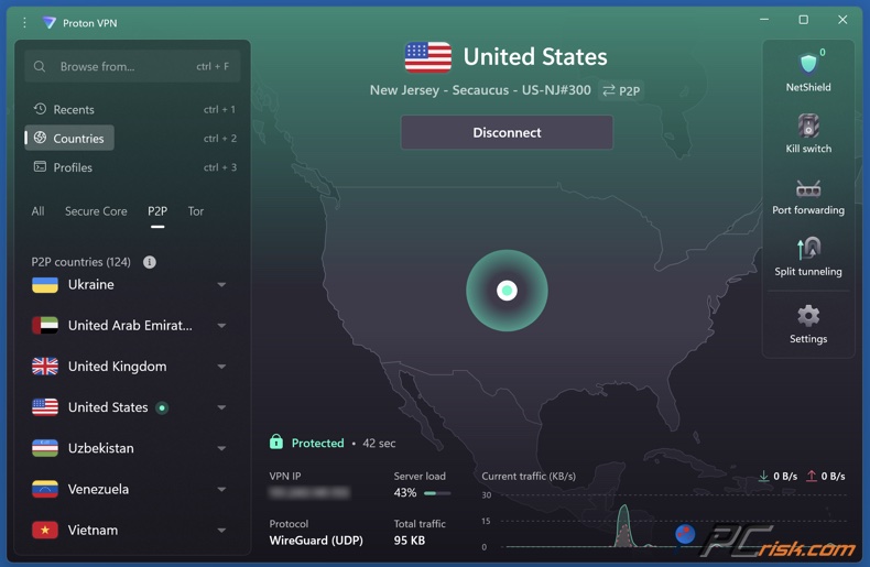 Proton VPN P2P Unterstützung