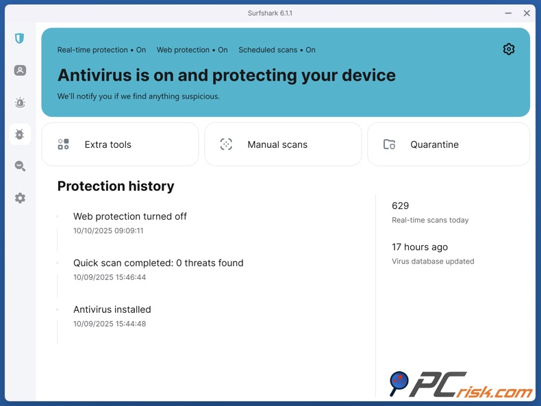 Surfshark Antivirus Schutz