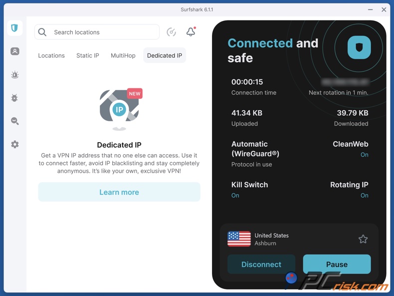 Surfshark Engagiert IP