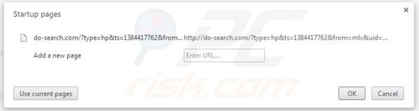 Do-search.com von der Google Chrome Homepage entfernen