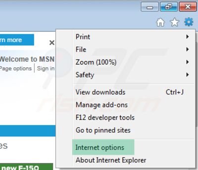 Proxy Einstellungen von Internet Explorer entfernen Schritt 1