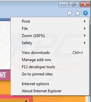 Highlightly von Internet Explorer Erweiterungen entfernen Schritt 1