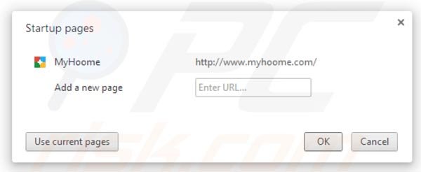 Die myhoome.com Startseite von Google Chrome entfernen Schritt 2