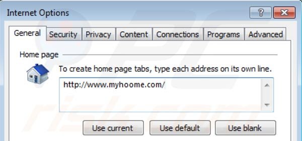 Die myhoome.com Startseite von Internet Explorer entfernen Schritt 2