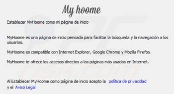 Myhoome.com Weiterleitungsvirus Installierer