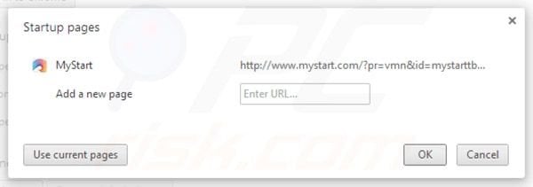 mystart.com von der Google Chrome Startseite entfernen
