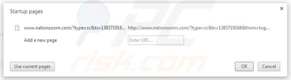 Nationzoom.com von der Google Chrome Homepage entfernen