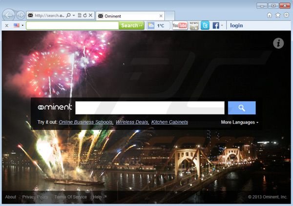 search.ominent.com Browser Hijacker