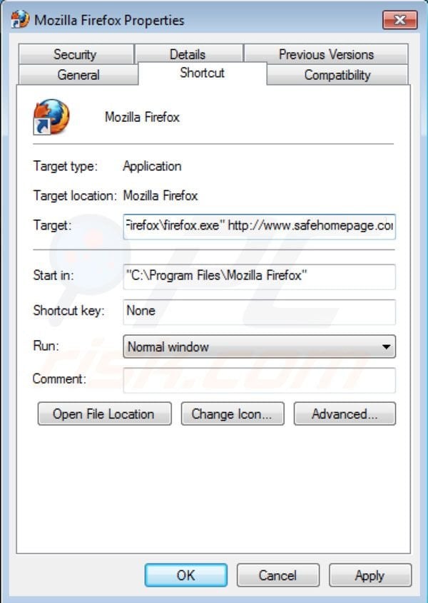 Safehomepage Entfernung von Mozilla Firefox