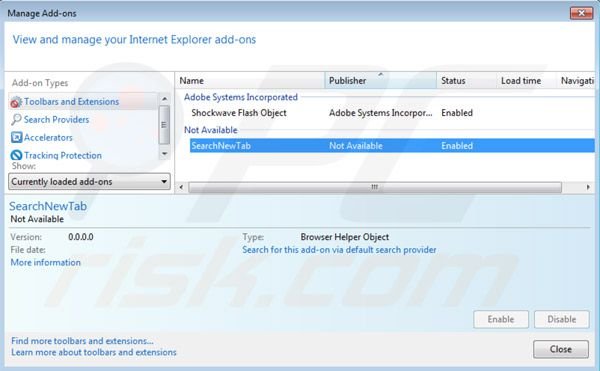 websearch.searchguru.info Plug-in Entfernung von Internet Explorer Erweiterungen
