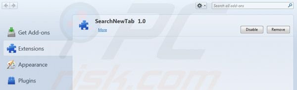 websearch.searchguru.info von Mozilla Firefox Erweiterungen entfernen