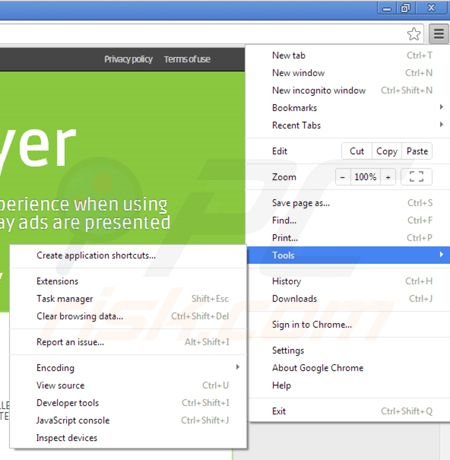ads by video player von Google Chrome Erweiterungen entfernen Schritt 1