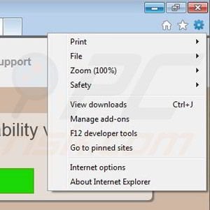 Fortunitas von Internet Explorer entfernen Schritt 1