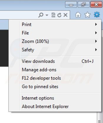 iWebar von Internet Explorer entfernen Schritt 1