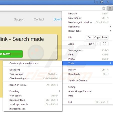 Lookinglink Werbung von Google Chrome entfernen Schritt 1