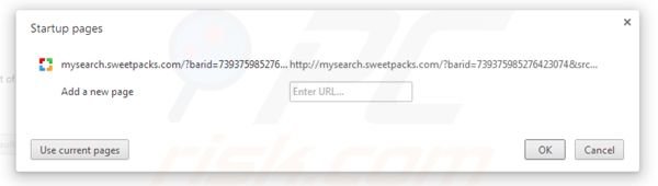 mysearch.sweetpacks.com von der Google Chrome Startseite entfernen