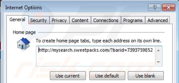 Mysearch.sweetpacks.com von der Internet Explorer Startseite entfernen