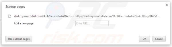 mysearchdial.com von der Google Chrome Startseite entfernen