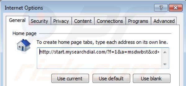 mysearchdial.com von der Internet Explorer Startseite entfernen