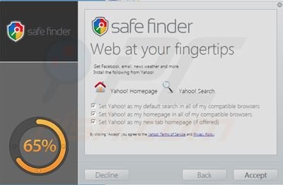 isearch.safefinder.net Browserentführer Installierer