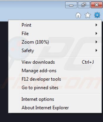 vlc app virus von Internet Explorer Erweiterungen entfernen Schritt 1