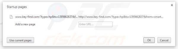 key-find.com von der Google Chrome Startseite entfernen