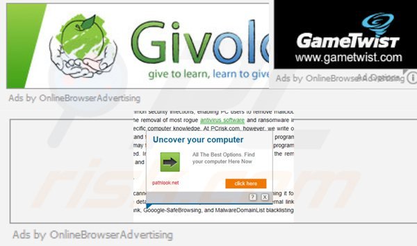 onlinebrowseradvertising virus